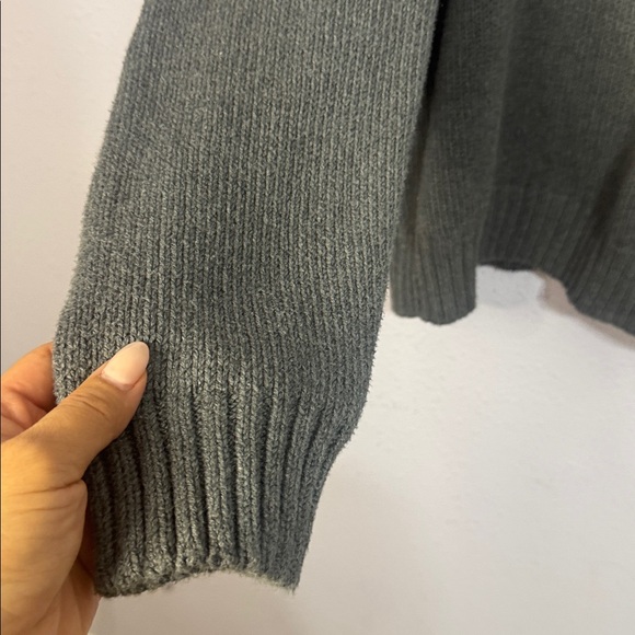 Ralph Lauren Charcoal Zip-Up Sweater 100% Cotton Size XL - Picture 3 of 7